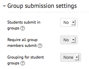 group submission settings