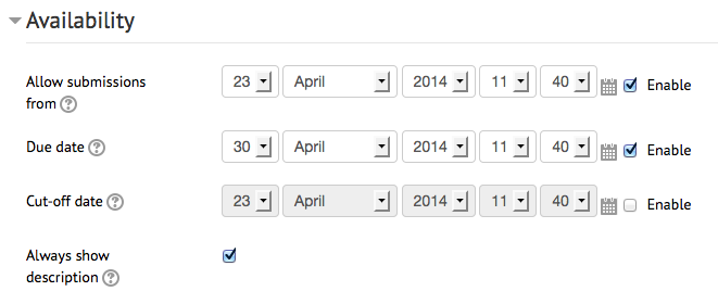 assignment availability