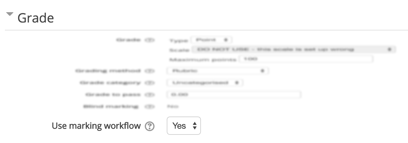 Use marking workflow